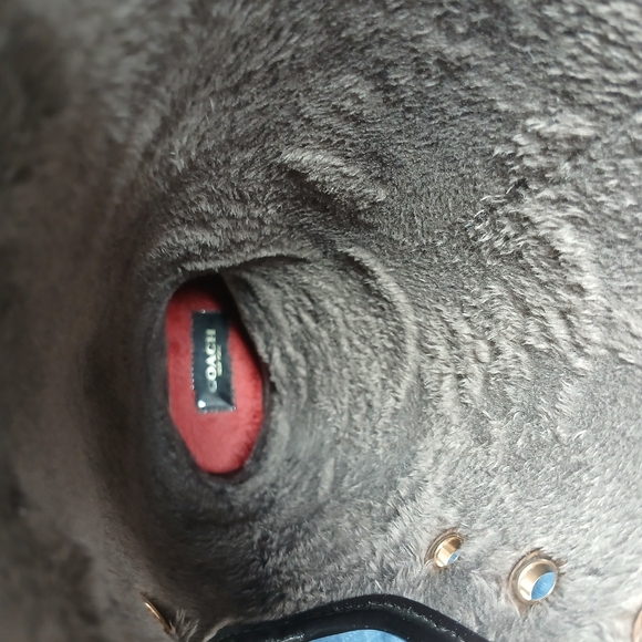 Coach Tristee Signature Tall Rain Boots Lace Back Brown Black Women's Size 8B - Picture 11 of 12